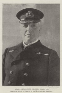 Konteradmiral Lord Charles Beresford, zum zweiten Kommandanten des Mittelmeergeschwaders ernannt
