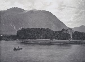 Schottland: Ruinen von Inverlochy Castle, Ben Nevis von English Photographer