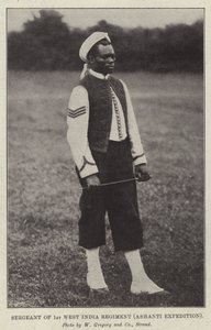 Sergeant des 1. Westindischen Regiments, Ashanti-Expedition von English Photographer