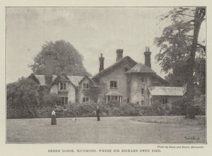 Sheen Lodge, Richmond, wo Sir Richard Owen starb