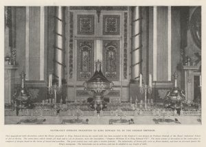 Versilbertes Epergne, König Edward VII. vom deutschen Kaiser überreicht von English Photographer