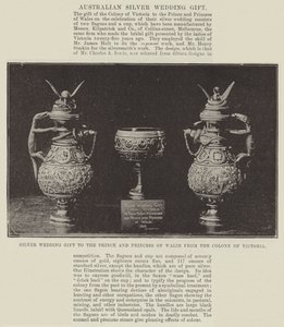 Silberhochzeitsgeschenk an den Prinzen und die Prinzessin von Wales von der Kolonie Victoria