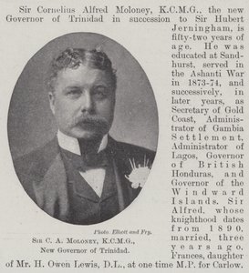 Sir C A Moloney, KCMG, neuer Gouverneur von Trinidad von English Photographer