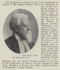 Sir Edmund Bewley von English Photographer