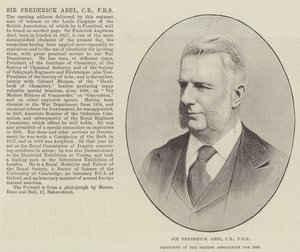 Sir Frederick Abel, CB, FRS, Präsident der British Association für 1890 von English Photographer