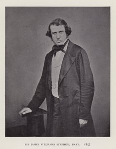 Sir James Fitzjames Stephen, Baronet, 1857 von English Photographer