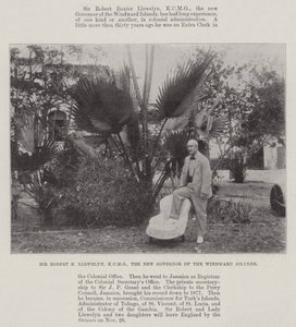 Sir Robert B Llewelyn, KCMG, der neue Gouverneur der Windward-Inseln von English Photographer