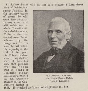 Sir Robert Sexton von English Photographer