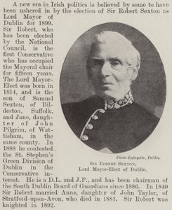 Sir Robert Sexton, gewählter Oberbürgermeister von Dublin