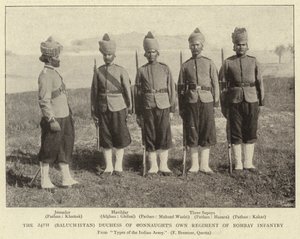 Das 24. (Baluchistan) Herzogin von Connaughts eigenes Regiment der Bombay-Infanterie von English Photographer
