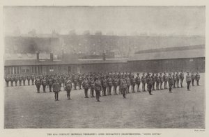 Die 67. Kompanie der Imperial Yeomanry, Lord Dunravens Scharfschützen, auf dem Weg nach Süden