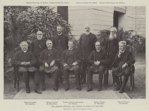 Die Bischöfe von Indien und Ceylon in der Synode in Kalkutta