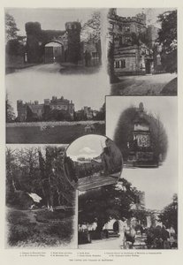 Das Schloss und Dorf Hawarden von English Photographer