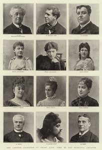 Die Comédie-Française im Drury Lane, einige der Hauptdarsteller
