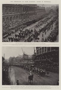 Die Krönung Ihrer Majestäten, Szenen in Whitehall von English Photographer