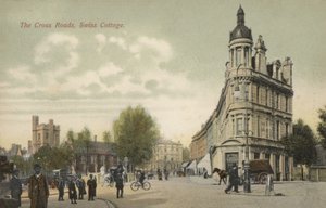 Die Kreuzung, Swiss Cottage, London (Farbfoto) von English Photographer