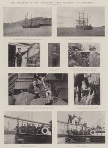 Die Abreise der Discovery aus Lyttelton, Neuseeland, 21. Dezember von English Photographer