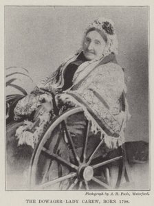 Die verwitwete Lady Carew, geboren 1798 von English Photographer