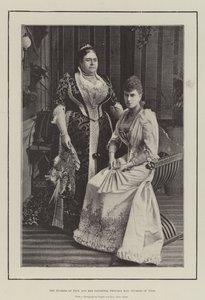 Die Herzogin von Teck und ihre Tochter, Prinzessin May, Herzogin von York