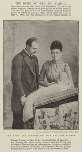 Der Herzog und die Herzogin von Fife und ihr Baby