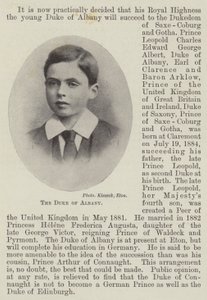 Der Herzog von Albany von English Photographer