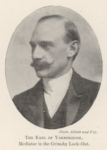 Der Earl of Yarborough, Vermittler im Grimsby-Lockout von English Photographer