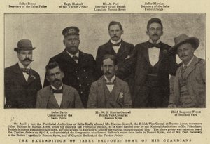 Die Auslieferung von Jabez Balfour, einige seiner Wächter
