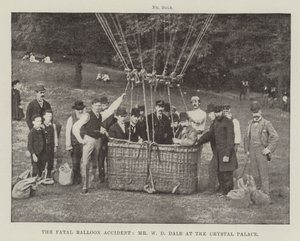 Der tödliche Ballonunfall, Mr. W. D. Dale im Crystal Palace von English Photographer