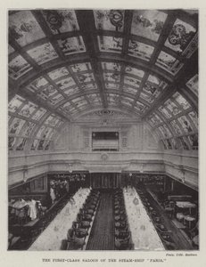 Der Erste-Klasse-Salon des Dampfschiffs Paris von English Photographer