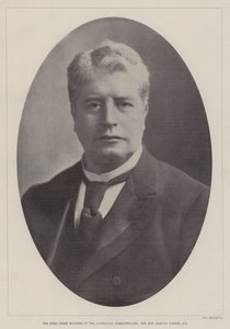 Der erste Premierminister des australischen Commonwealth, der ehrenwerte Edmund Barton, QC