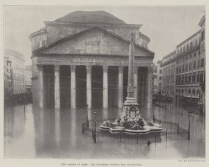 Die Überschwemmungen in Rom, das Pantheon während der Überflutung von English Photographer