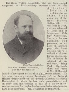 Der Ehrenwerte Walter Rothschild, neuer Abgeordneter für Aylesbury von English Photographer
