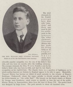 Der ehrenwerte William John Lydston Poulett, ältester Sohn der dritten Ehe des verstorbenen Earl Poulett von English Photographer
