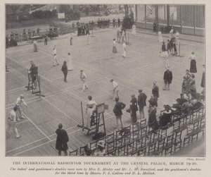 Das internationale Badminton-Turnier im Crystal Palace, 19.-20. März