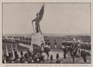 Der Kaiser enthüllt das Denkmal in St. Privat, Gravelotte von English Photographer
