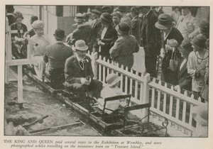 Der König und die Königin besuchen die British Empire Exhibition von English Photographer