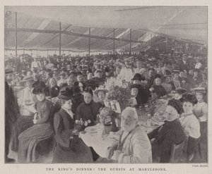 Das Abendessen des Königs, die Gäste in Marylebone von English Photographer