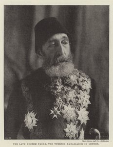Der verstorbene Rustem Pascha, der türkische Botschafter in London von English Photographer