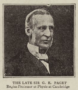 Der verstorbene Sir G E Paget