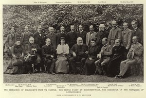 Der Besuch des Marquess von Salisbury in Ulster, die Hausgesellschaft in Maountstewart, der Residenz des Marquess von Londonderry von English Photographer