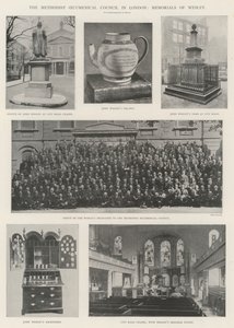 Der methodistische ökumenische Rat in London, Denkmäler von Wesley