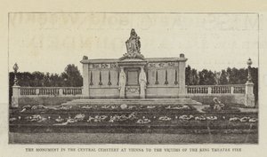 Das Denkmal im Zentralfriedhof in Wien für die Opfer des Ringtheaterbrandes