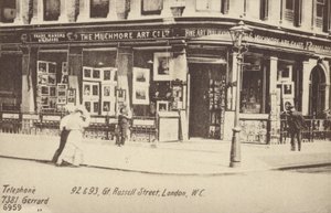 The Muchmore Art Co Ltd, 92 und 93, Great Russell Street, London, W C von English Photographer