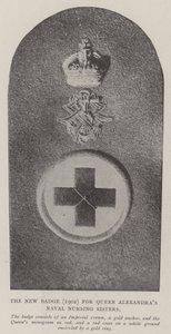 Das neue Abzeichen (1902) für die Marine-Krankenschwestern von Königin Alexandra von English Photographer