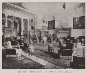 Das neue Empire Hotel in Buxton, die Lounge von English Photographer