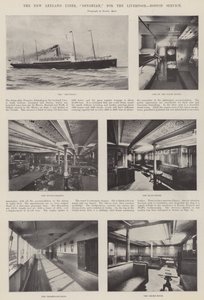 Der neue Leyland-Liner, Devonian, für den Liverpool-Boston-Dienst von English Photographer