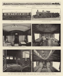 Der neue königliche Zug, mit dem die Königin von Windsor nach London reisen wird