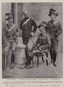 Die Offiziere der New South Wales Lancers, jetzt in Aldershot von English Photographer