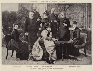 Die Familie Orleans besucht von Königin Isabella von Spanien von English Photographer