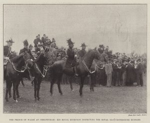 Der Prinz von Wales in Cheltenham, Seine Königliche Hoheit inspiziert die Royal Gloucestershire Hussars